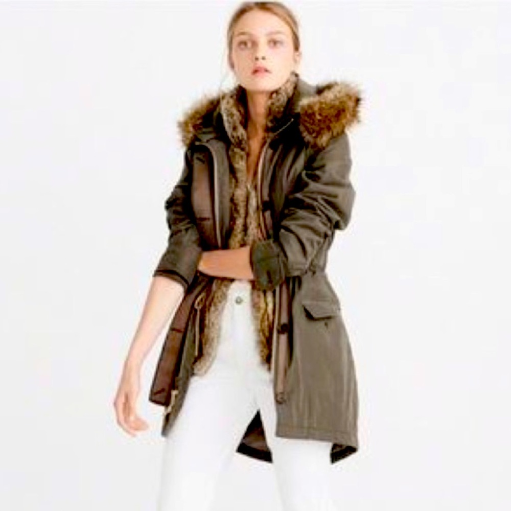 Abercrombie & Fitch Women's 3-In-1 Faux Shearling Lined Parka Xsmall